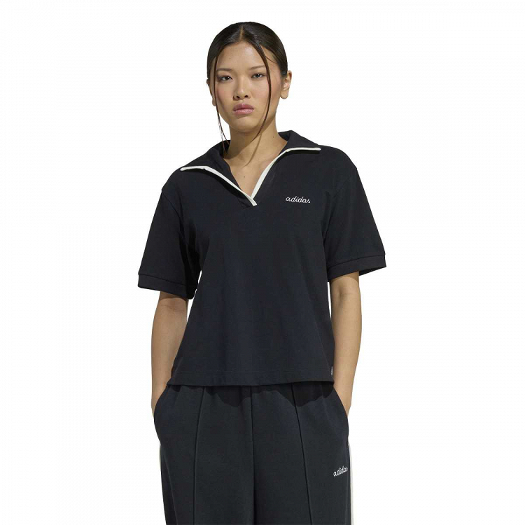 Seasonal Essentials Colorpop Polo with Embroidered Graphic