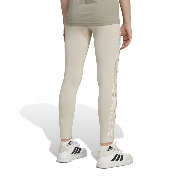 ADIDAS GIRLS ANIMAL 3-STRIPES SINGLE JERSEY LEGGINS