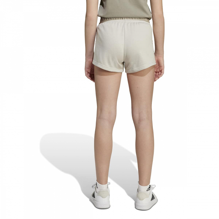 ADIDAS GIRLS 3-STRIPES ANIMAL FRENCH TERRY SHORTS