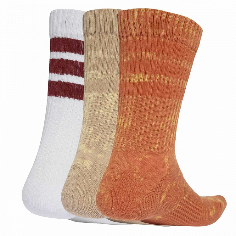 3 STRIPES  CUSHIONED CREW STONE WASH 3 PAIR PACK