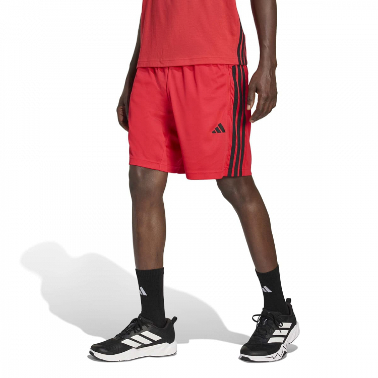 WORKOUT ESSENTIALS BASE 3-STRIPES PIQUE SHORT 9inch