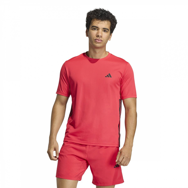 WORKOUT ESSENTIALS BASE 3-STRIPES T-SHIRT