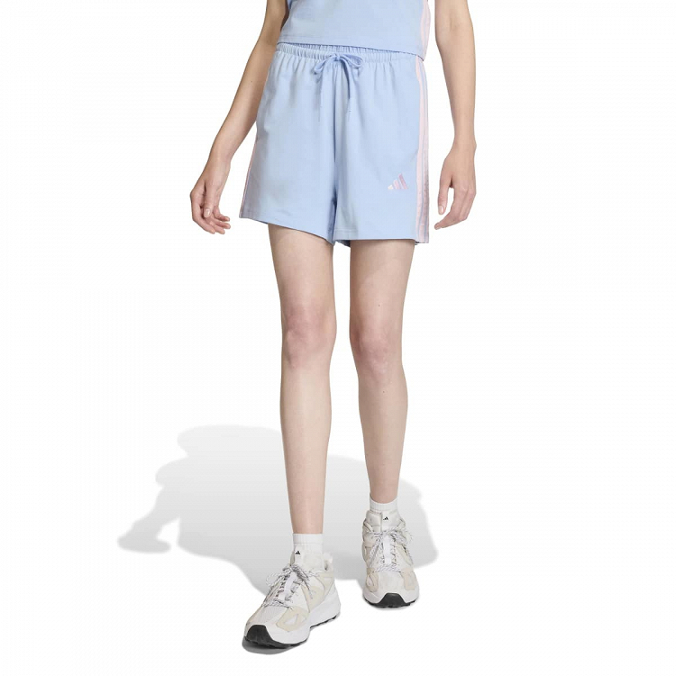 ESSENTIALS 3-STRIPES COTTON SHORTS