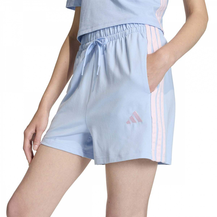 ESSENTIALS 3-STRIPES COTTON SHORTS