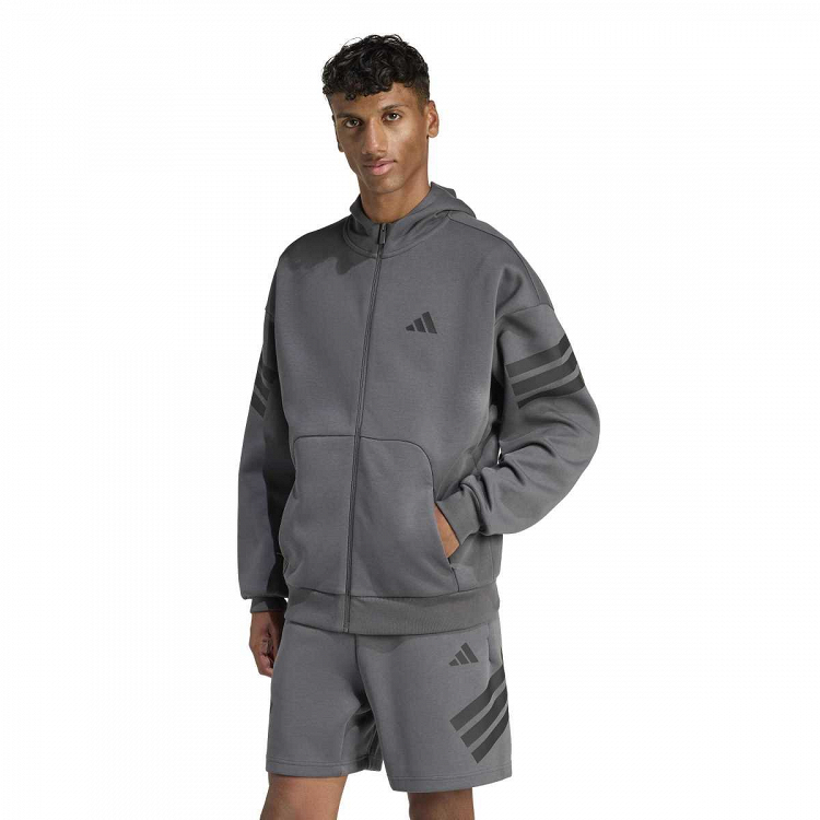 FUTURE ICONS THREE STRIPES FULL-ZIP HOODIE