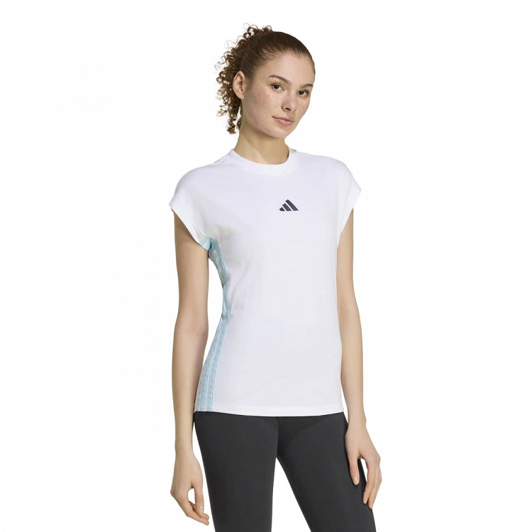 ESSENTIALS 3-STRIPES SINGLE JERSEY TEE