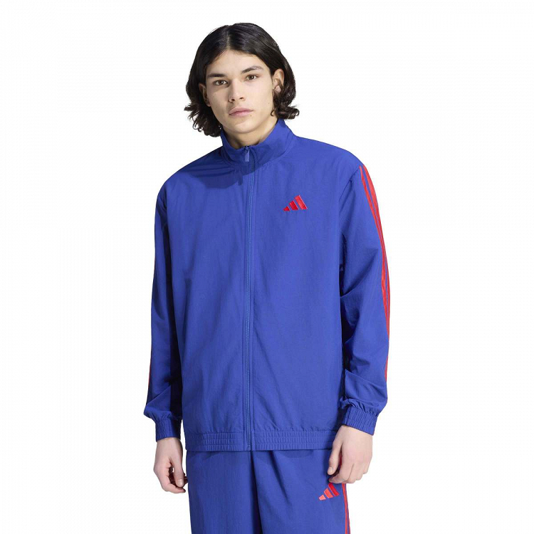 ESSENTIALS 3 STRIPES WOVEN TRACKTOP