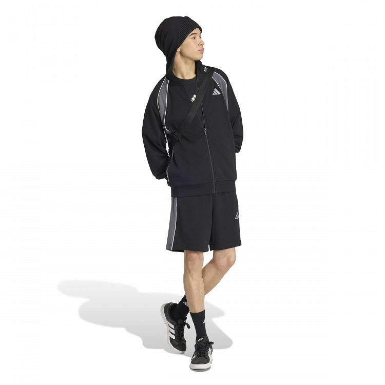 Seasonal Essentials Colorblock French Terry Full-zip Hooded Track Top