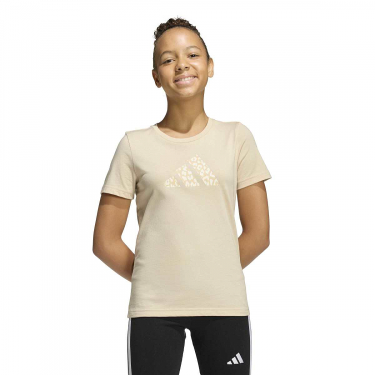 JUNIOR GIRLS ANIMAL PRINT GRAPHIC TEE