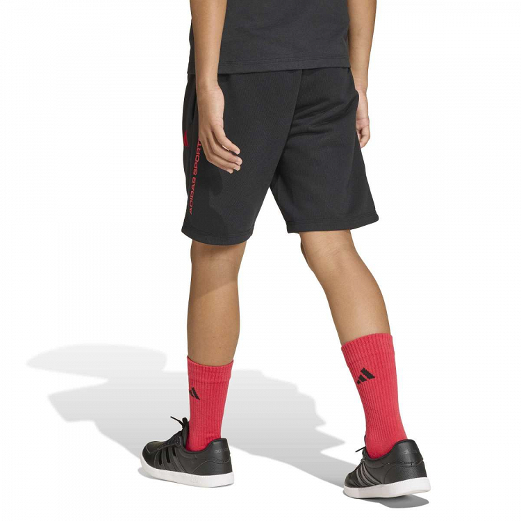 ADIDAS BOYS FRENCH TERRY SLOGAN SHORTS