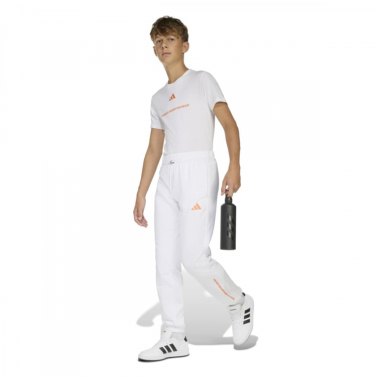 ADIDAS BOYS SLOGAN FLEECE PANTS