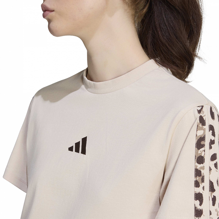 Seasonal Essentials Animal Print 3-Stripes T-Shirt
