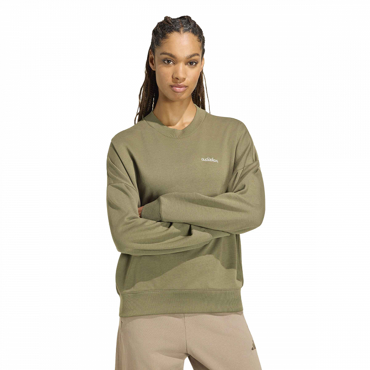 Seasonal Essentials Colorpop Sweatshirt with Embroidered Graphic