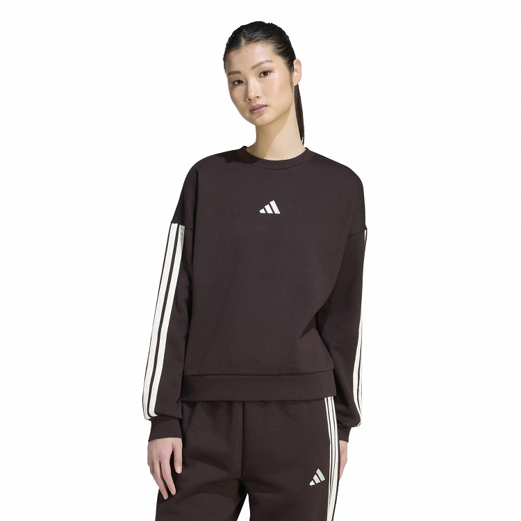 ESSENTIALS 3-STRIPES FLEECE SWEATSHIRT