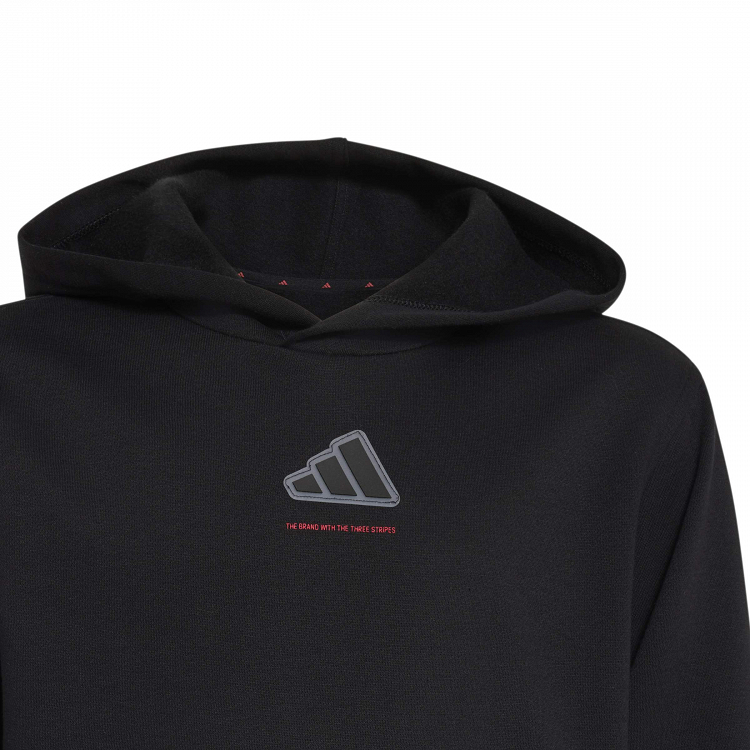 ADIDAS BOYS SLOGAN FLEECE HOODIE