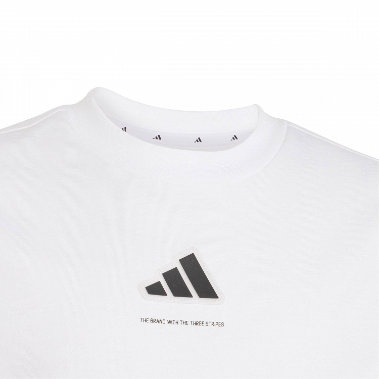 ADIDAS BOYS SLOGAN SINGLE JERSEY T-SHIRT