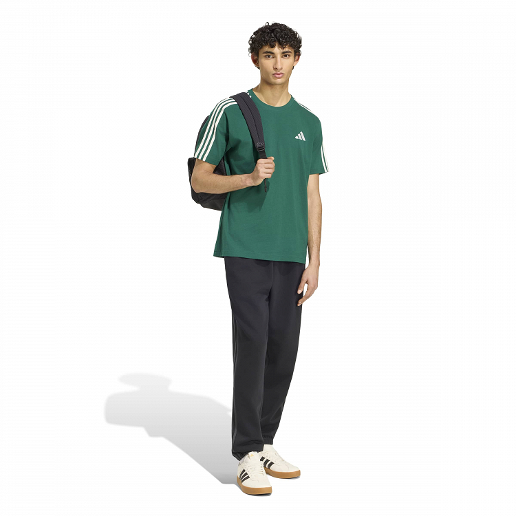 Essentials 3-Stripes Fleece Tapered Cuffed Pants