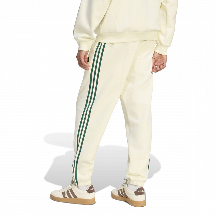 Essentials 3-Stripes Fleece Tapered Cuffed Pants