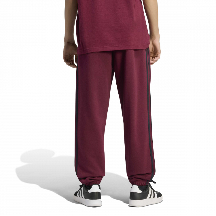 Essentials 3-Stripes Fleece Tapered Cuffed Pants