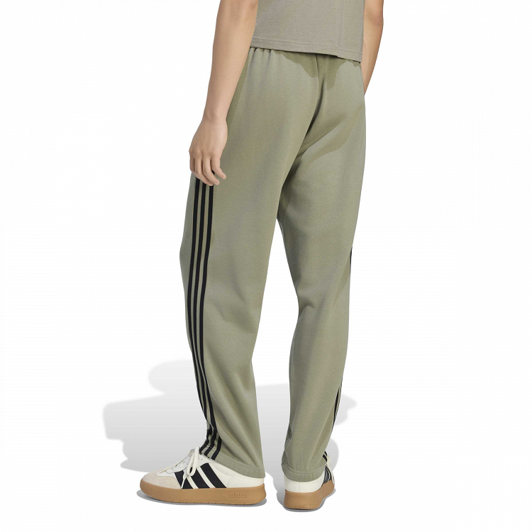 Essentials 3-Stripes Fleece Tapered Cuffed Pants