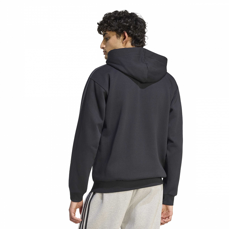 Essentials 3-Stripes Fleece Full-Zip Hoodie