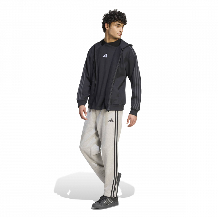 Essentials 3-Stripes Fleece Full-Zip Hoodie