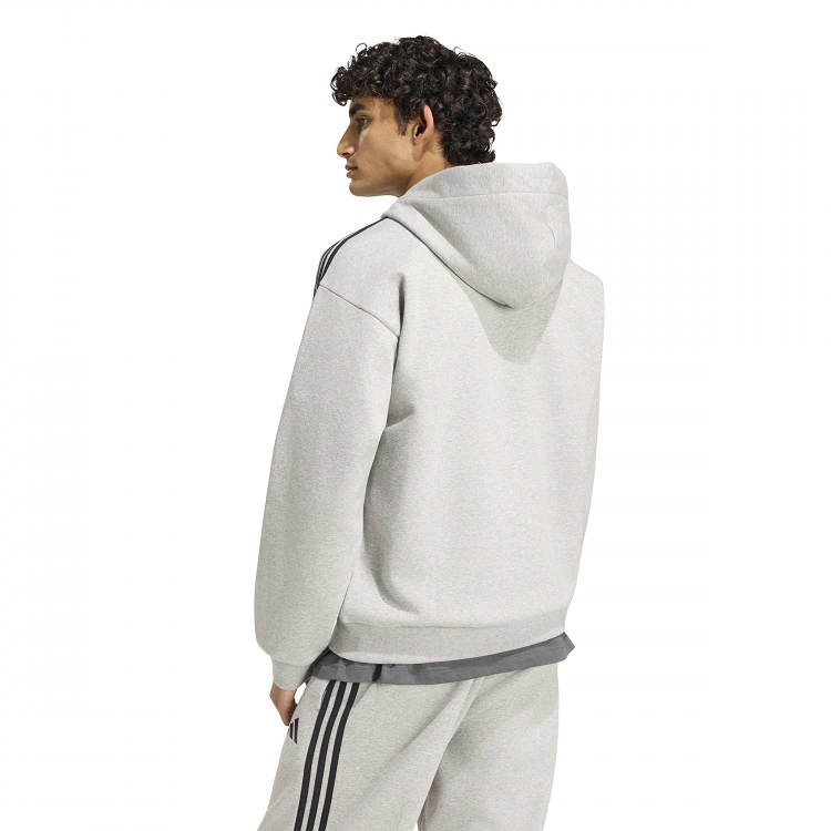 Essentials 3-Stripes Fleece Full-Zip Hoodie