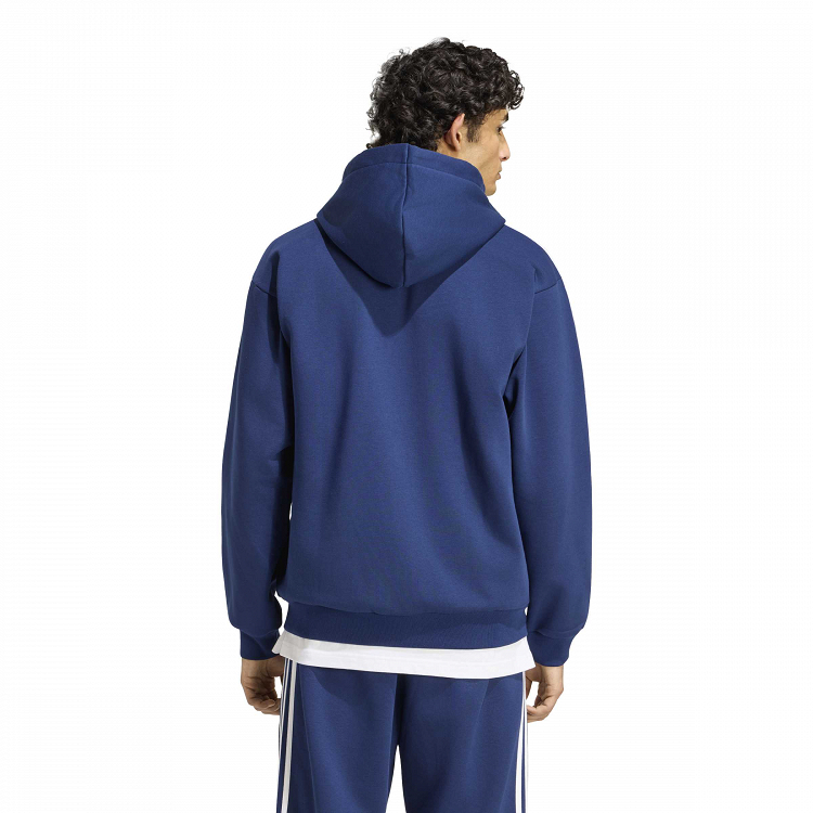 Essentials 3-Stripes Fleece Full-Zip Hoodie