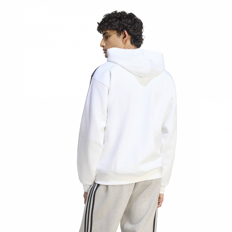 Essentials 3-Stripes Fleece Full-Zip Hoodie