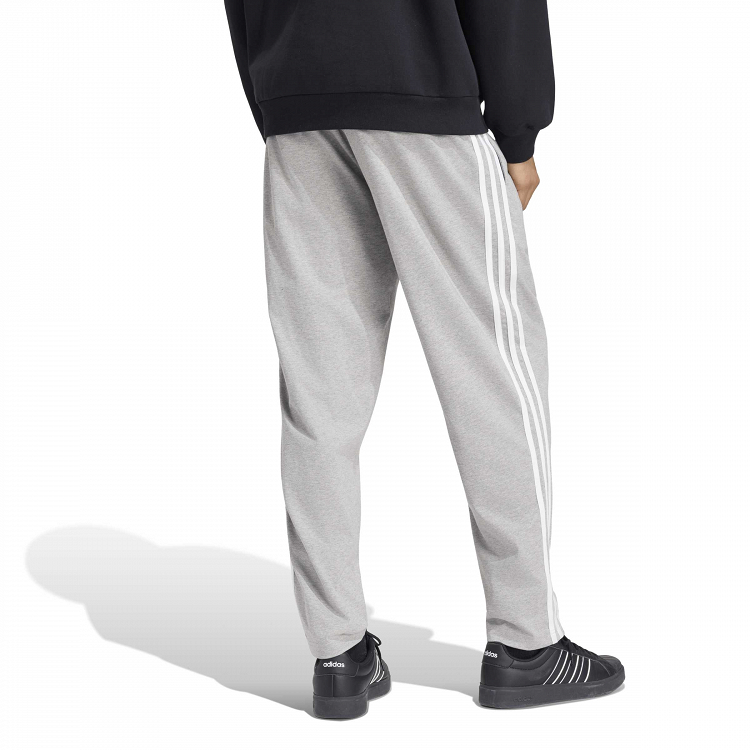 Essentials 3-Stripes Single Jersey Tapered Open Hem Pants