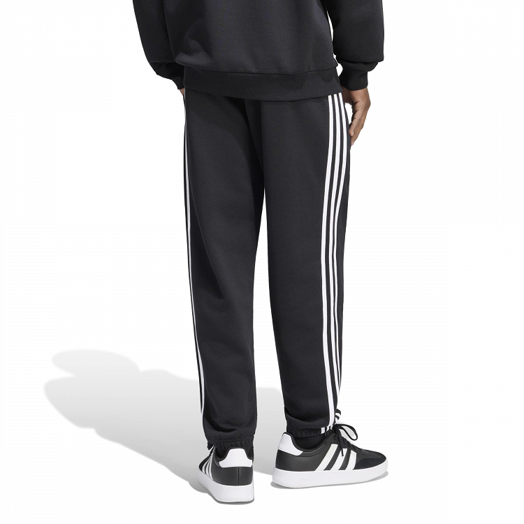 Essentials 3-Stripes Fleece Tapered Cuffed Pants