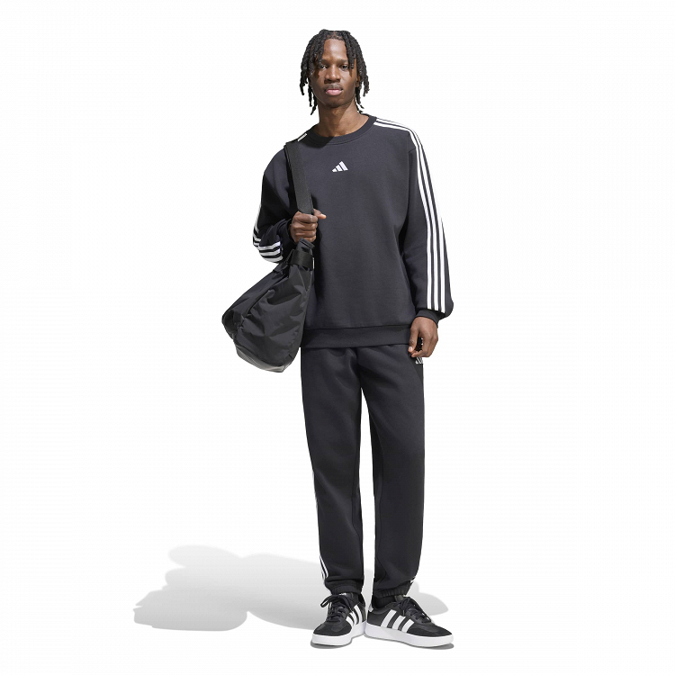 Essentials 3-Stripes Fleece Tapered Cuffed Pants