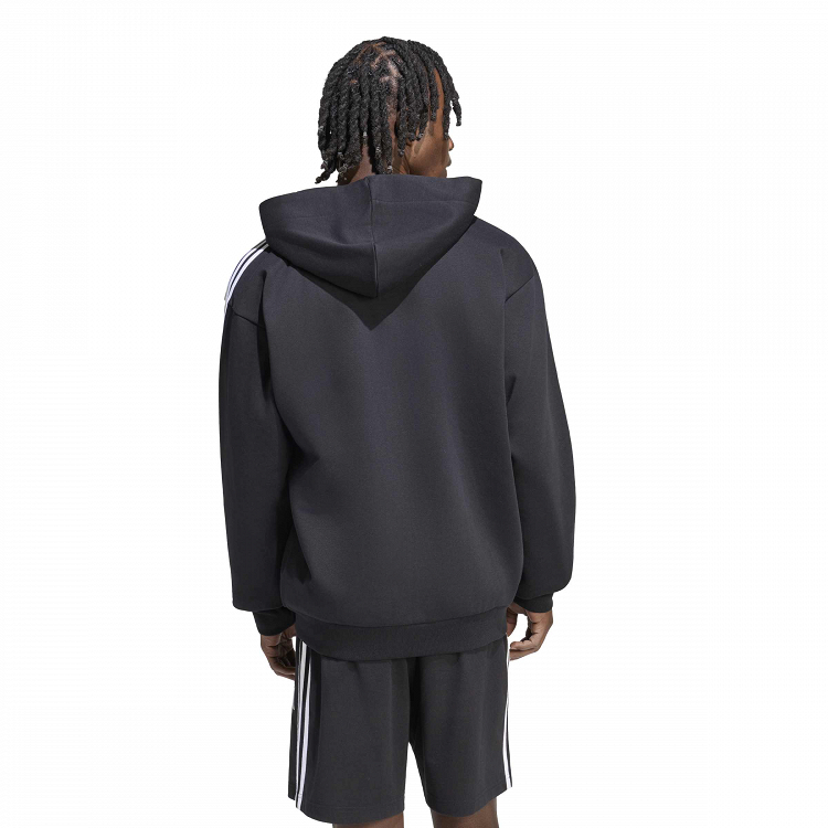 Essentials 3-Stripes Fleece Full-Zip Hoodie