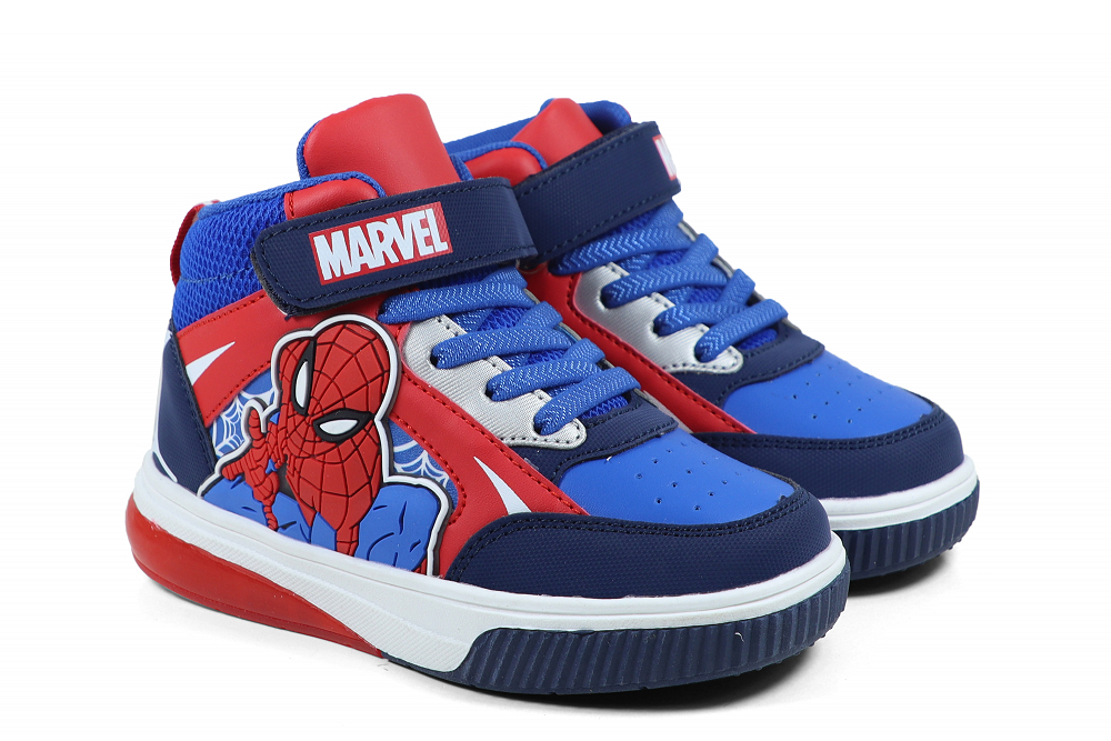 Spiderman Mid cut shoe with Lights TPR outsole