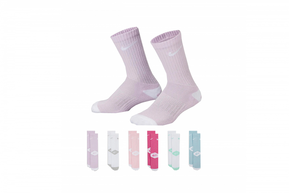 6PK NIKE SMILEY CREW