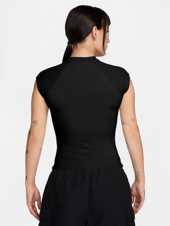 W NSW CHILL KNIT RIB SS TOP
