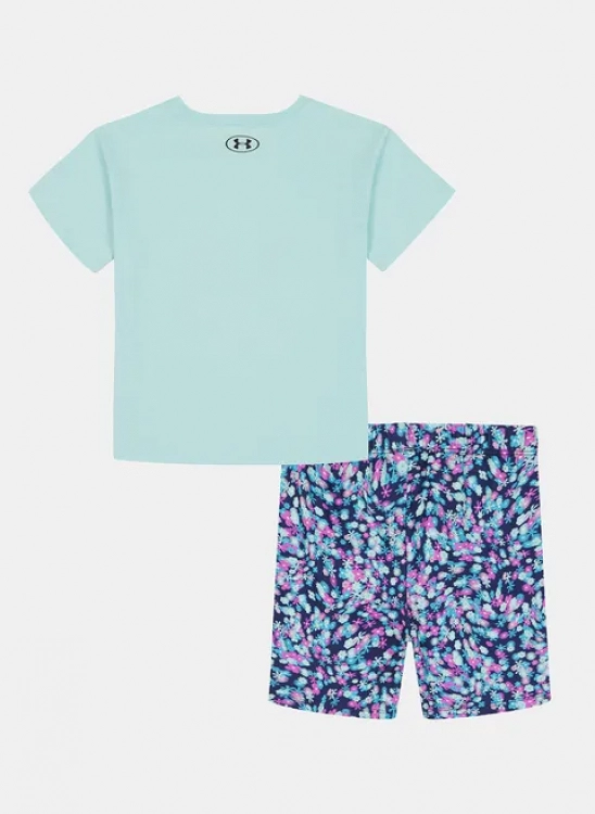 UA PRINTED BIKE SHORT SET