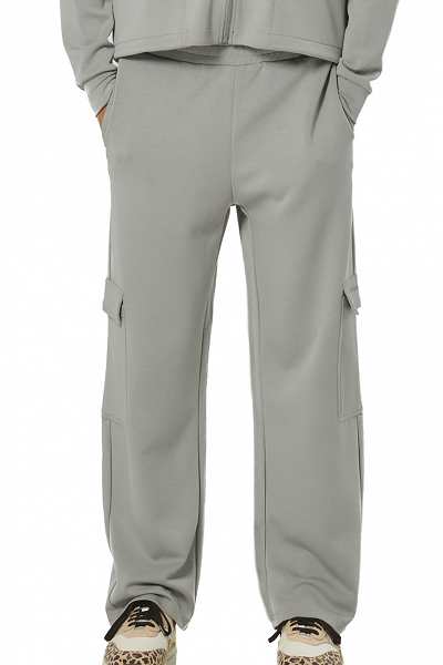 WOMEN'S WIDE-LEG CARGO TROUSERS - 021542