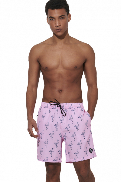 MEN'S ALLOVER PRINTED SWIM SHORTS - 33624