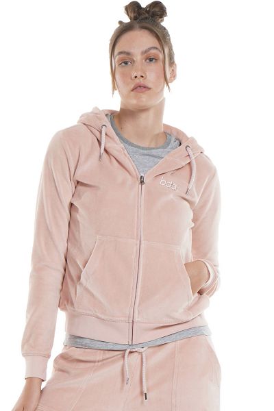 VELOUR HOODIE JACKET - 071121