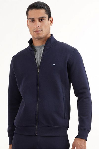 MEN'S ZIPPER MOCK NECK BASIC - 50013
