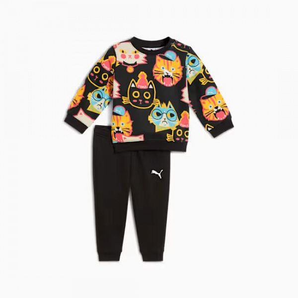 MINICATS MOODY CAT AOP Crew Set INF - 633405