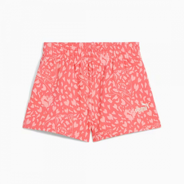 FLAMING LOVE AOP High Waist Shorts TR G - 685113