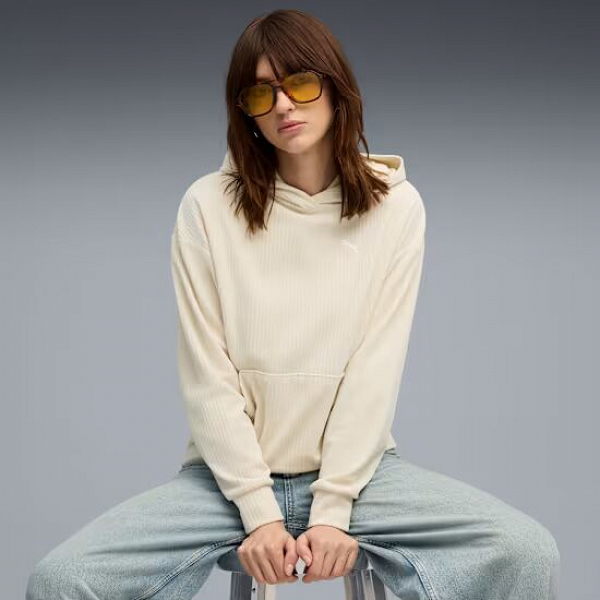 ESS ELEVATED Comfort Velour Rib Hoodie - 688107