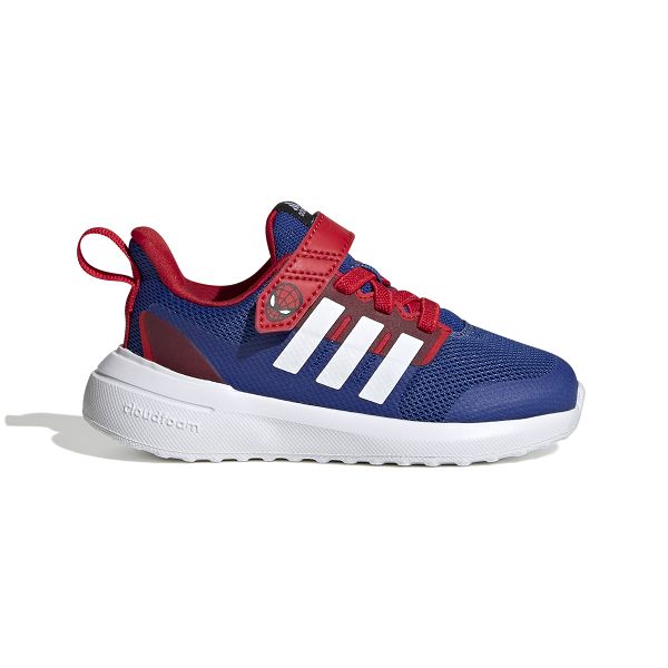 adidas x Marvel FortaRun 2.0 Spider-Man Cloudfoam Sport Running Elastic Lace Top Strap Shoes - HP9000