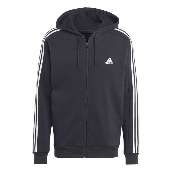 ESSENTIALS FLEECE 3-STRIPES FULL-ZIP - IB4029