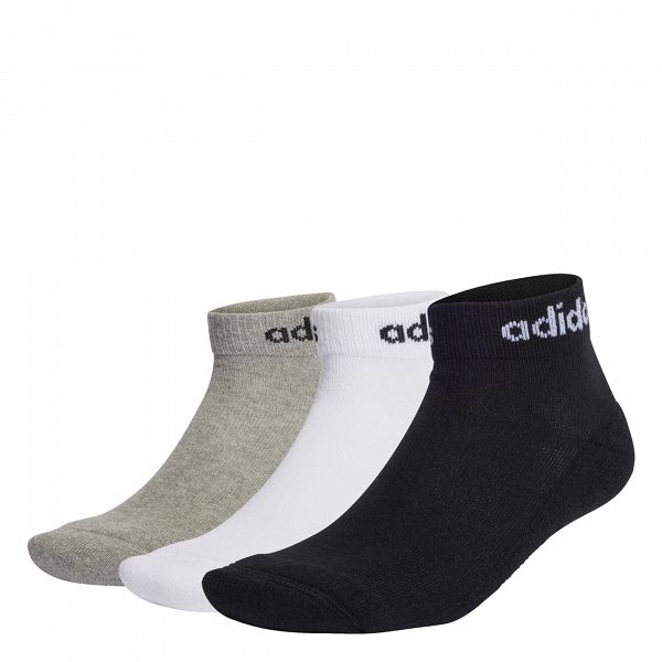 LINEAR ANKLE SOCKS CUSHIONED SOCKS 3 PAIR PACK - IC1304