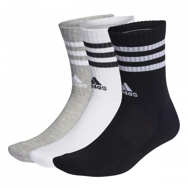 3STRIPES CUSHIONED SPORTSWEAR CREW SOCKS 3 PAIR PACK - IC1323