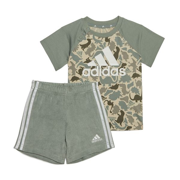 Dino Camo Allover Print Tee and Short Set - IC3503