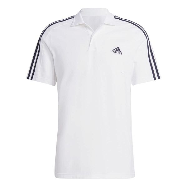 Essentials Piqué Embroidered Small Logo 3-Stripes Polo Shirt - IC9312